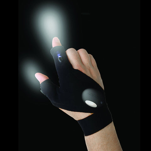 Fingerless Glove LED Flashlight Torch - Activity Gear