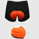 Unisex Black Bicycle Underwear Shorts with Padding - Activity Gear